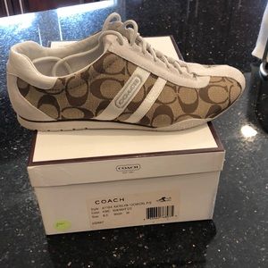 Coach sneakers white worn once